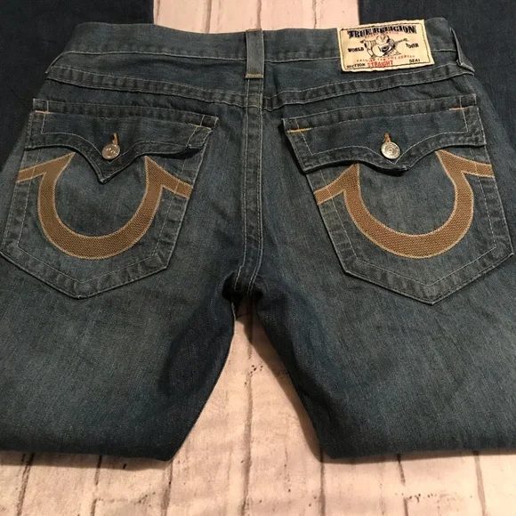 True Religion Men's Blue Jeans